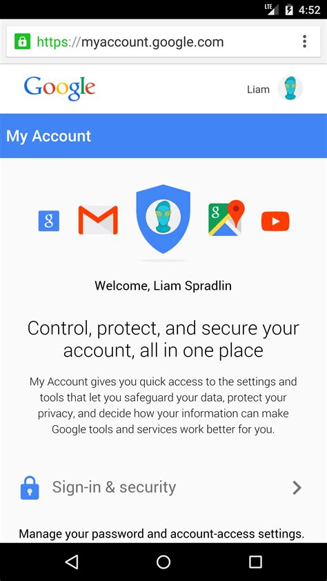 Manage My Account .